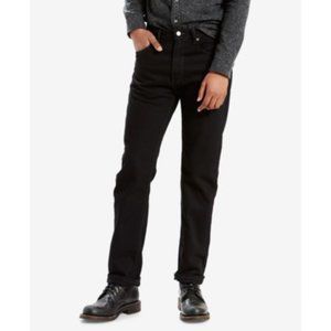 Levi's Men's 505 Regular Fit Straight Jeans Black 40X30